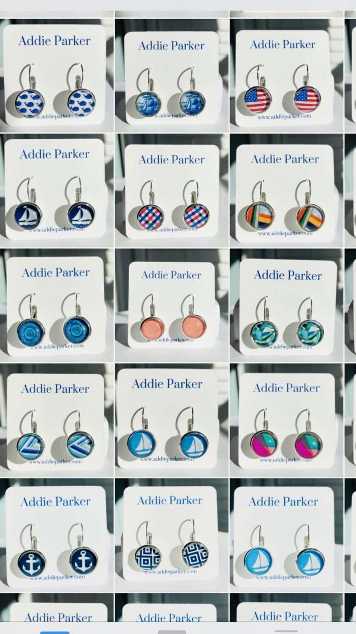 Made in USA, lever back earrings, etc.